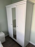 White Bed Frame with Mattress + Wardrobe Set, Huis en Inrichting, Kasten | Kledingkasten, Ophalen, Gebruikt, 100 tot 150 cm, Minder dan 100 cm