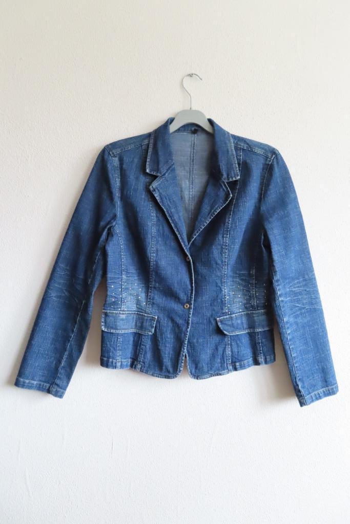 Spijkerjas Spijkerjack Getailleerd mt M (2887), Kleding | Dames, Jasjes, Kostuums en Pakken, Zo goed als nieuw, Jasje, Maat 38/40 (M)
