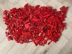 Verzameling Lego diverse stenen, kleur rood. 1,5 kg., Ophalen of Verzenden, Lego, Zo goed als nieuw, Losse stenen