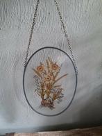 Vintage glas in lood raamhanger met bloemen, Verzamelen, Ophalen of Verzenden, Huis en Inrichting