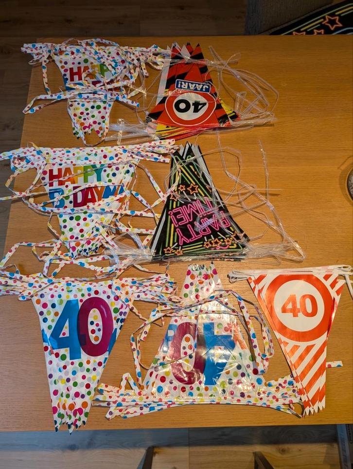 Verjaardag versiering 40 jaar, Hobby en Vrije tijd, Feestartikelen, Zo goed als nieuw, Versiering, Verjaardag, Ophalen