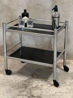 Art-Deco Bauhaus drank trolley, bijzettafel, Ophalen