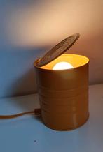 Vrieland design tin can tafellamp geel, Ophalen of Verzenden