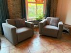 2 Montel fauteuils – grijs, nette staat, Ophalen, 75 tot 100 cm, Zo goed als nieuw, Stof