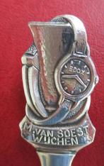 theelepel M.van soest Wijchen afbeelding van Edox horloge, Verzilverd, Ophalen of Verzenden, Zo goed als nieuw, Metaal