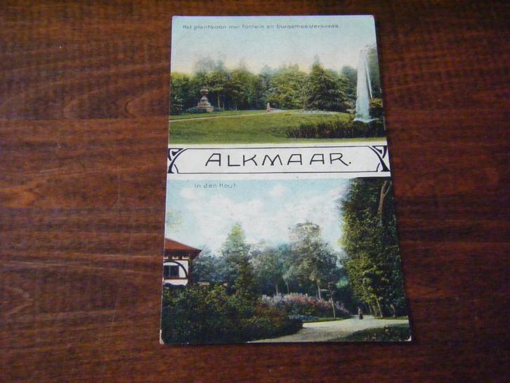 L35 - Alkmaar - oa In den Hout - Mooi/ZEER oud, Verzamelen, Ansichtkaarten | Nederland, Voor 1920, Ophalen of Verzenden