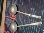 2 tinnen lepels 18 cm, Antiek en Kunst, Antiek | Tin, Ophalen of Verzenden