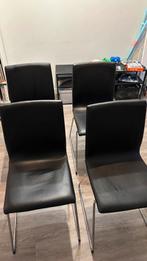 IKEA Volfgang eetkamerstoelen 4 stuks - stoelen ikea, Huis en Inrichting, Stoelen, Ophalen, Kunststof, Gebruikt, Zwart