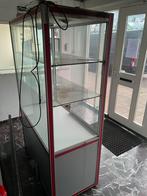 Winkel vitrine kast vitrinekast met verlichting optie, Huis en Inrichting, Kasten | Vitrinekasten, Glas, 150 tot 200 cm, Gebruikt