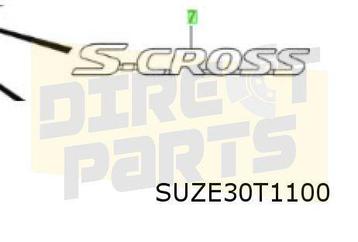 Suzuki S-Cross (1/22-) (JY / AKK) embleem tekst "S-Cross" op beschikbaar voor biedingen