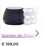 Scentsy air quad zwart, Ophalen of Verzenden, Zo goed als nieuw, Luchtbevochtiger