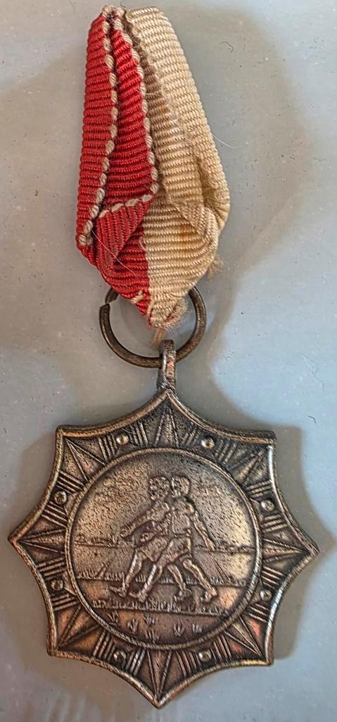 Oude Wandeltocht Medaille, Postzegels en Munten, Penningen en Medailles, Zilver, Nederland, Ophalen of Verzenden