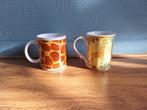 2 Giraffe bekers, Gebruikt, Keramiek, Ophalen of Verzenden, Overige stijlen