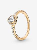 pandora raised heart ring 14k goud limited edition, Sieraden, Tassen en Uiterlijk, Ophalen, 18 tot 19, Nieuw, Dame