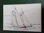 Ansichtkaart Friesland, Ophalen of Verzenden, Zo goed als nieuw, Motorboot, Kaart, Foto of Prent