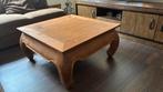 Prachtige opium salontafel, Teakhout, 50 tot 100 cm, Barokko , chinees , azie, Vierkant