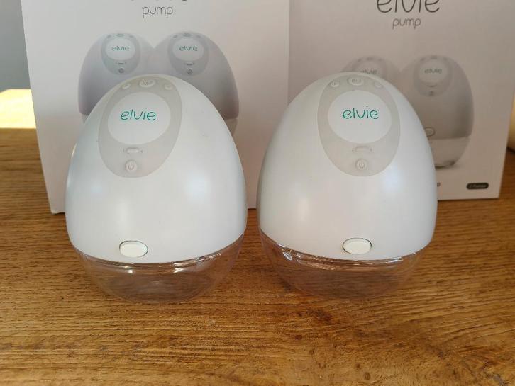 Elvie dubbele borstkolf handsfree incl. alle accessoires, Kinderen en Baby's, Babyvoeding en Toebehoren, Zo goed als nieuw, Borstkolf