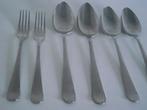7 stuks RVS Gero zilmeta 300 hamerslag bestek 1936-1962 p st, Antiek en Kunst, Antiek | Bestek, Ophalen of Verzenden