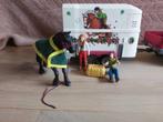 Paardentrailer met auto, paard en poppetjes van schleich, Ophalen, Zo goed als nieuw, Jongen of Meisje
