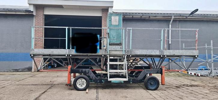 Hefsteiger te koop, Doe-het-zelf en Verbouw, Steigers, Gebruikt, Overige typen, 5 meter of hoger, Ophalen