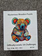 Houten Legpuzzel Koala - Compleet!, Ophalen of Verzenden, Minder dan 500 stukjes, Zo goed als nieuw, Legpuzzel