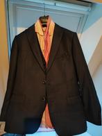 Stijlvol donkerblauw herenkostuum, Ophalen, Maat 52/54 (L), Onbekend, Blauw