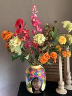 Handbeschilderde Vaas beauty and butterfly, Ophalen of Verzenden, Nieuw