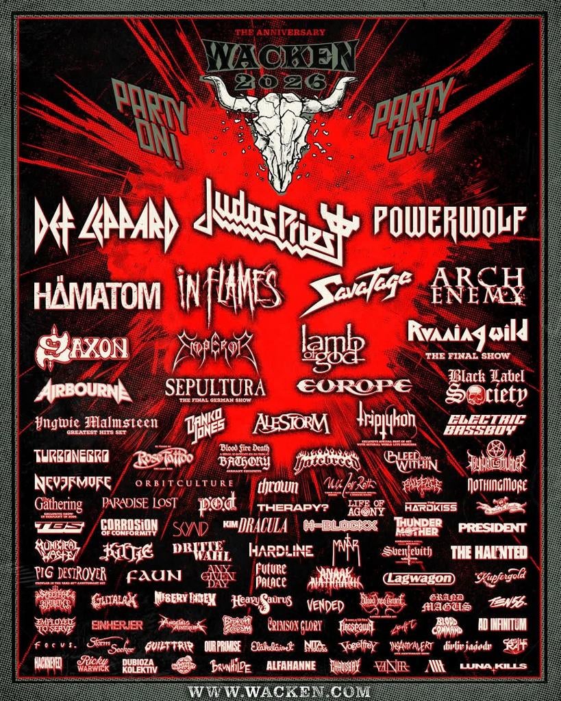 Wacken open air 2026 ticket, Eén persoon