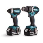 MAKITA DLX2180TJ 18V ACCU COMBISET 5.0Ah BRUSHLESS KLOPSTAND, Ophalen of Verzenden, Nieuw