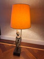 Antieke Thaise Godin Lamp met Oranje Kap, Antiek en Kunst, Ophalen of Verzenden
