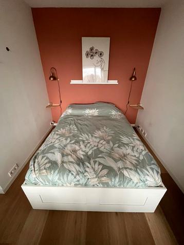 IKEA BRIMNES bed wit – met lades (zonder matras)