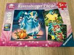 Puzzels 3 x 49 stukjes Assepoester, sneeuwwitje Ariël, Ophalen of Verzenden, 10 tot 50 stukjes, Zo goed als nieuw