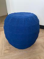 Poef kobaltblauw Ikea, Ophalen, Zo goed als nieuw, Rond, Minder dan 50 cm