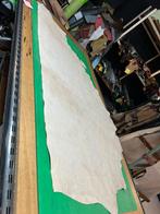 Naturel kleur halve huid 1,5 mm dikte soepel en glad A-509, Leer of Kunstleer, Ophalen of Verzenden, Zo goed als nieuw, 30 tot 120 cm