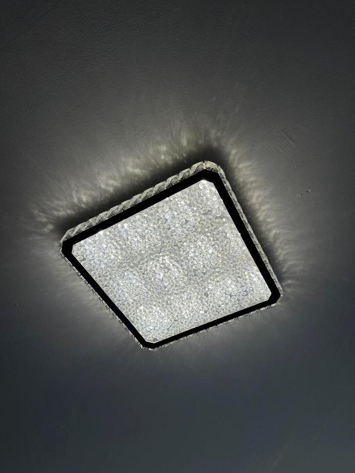 3 luxe LED plafondlampen met crystal-look, Huis en Inrichting, Lampen | Plafondlampen, Zo goed als nieuw, Ophalen