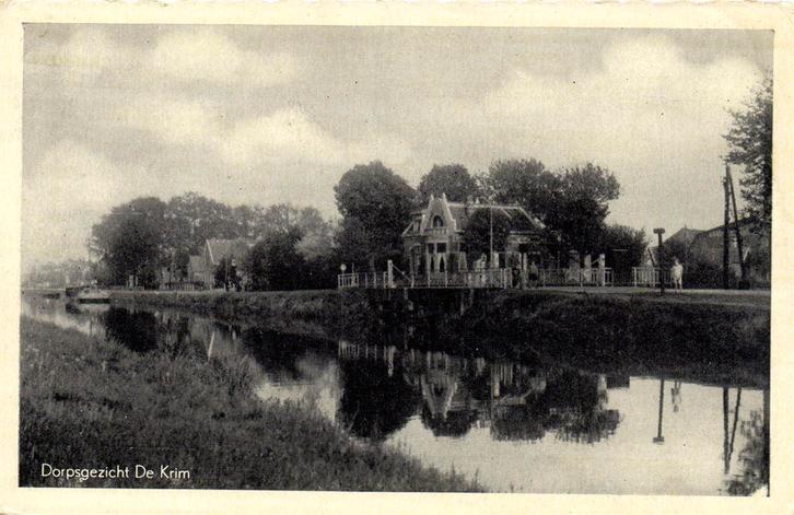 Dorpsgezicht De Krim - 1951 gelopen, Verzamelen, Ansichtkaarten | Nederland, Gelopen, Noord-Brabant, Voor 1920, Ophalen of Verzenden