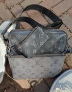 Louis vuitton lv trio messenger gucci dior origineel, Ophalen of Verzenden, Zo goed als nieuw, Zwart