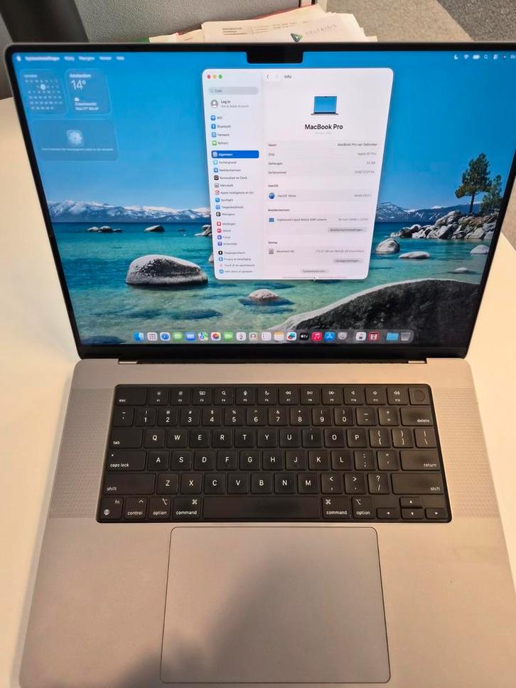 Macbook Pro 16" m1 Pro 10c/16c 32GB, 1 TB als nieuw, Computers en Software, Apple Macbooks, Zo goed als nieuw, MacBook Pro, 16 inch