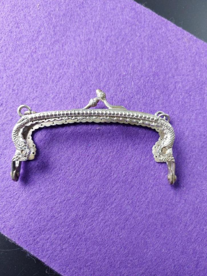 Zilveren tasbeugel, Antiek en Kunst, Antiek | Goud en Zilver, Zilver, Ophalen of Verzenden