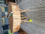 Houten schijf ik gebruik het als tafel, Huis en Inrichting, Tafels | Salontafels, Ophalen, 50 tot 100 cm, Zo goed als nieuw, Minder dan 50 cm