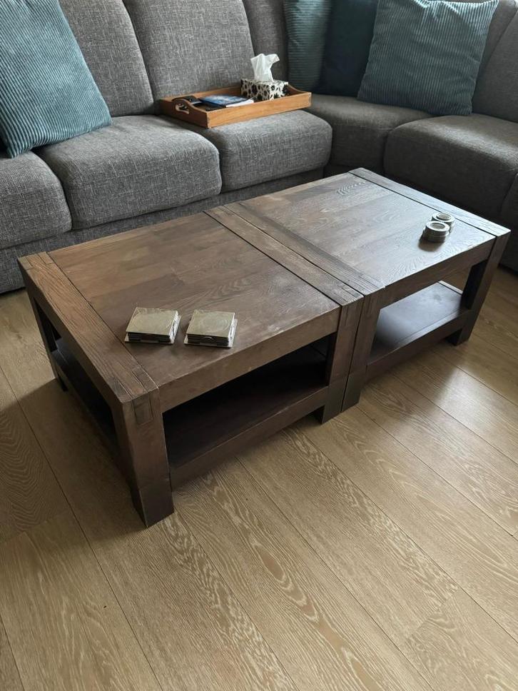 Henders & Hazel salontafel (per stuk - NR 2) - 60x60x40 cm, Huis en Inrichting, Tafels | Salontafels, Zo goed als nieuw, Minder dan 50 cm