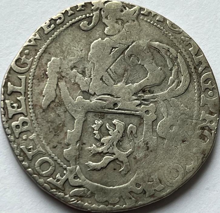 West-Friesland schaarse halve leeuwendaalder 1624, Postzegels en Munten, Munten | Nederland, Losse munt, Overige waardes, Vóór koninkrijk