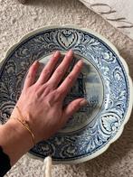 Delfts Blauw Wandbord met Molen, Antiek en Kunst, Ophalen of Verzenden