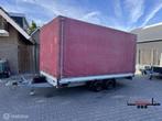 Humbaur gesloten plateauwagen met huif 400x200x180 3000KG, Gebruikt