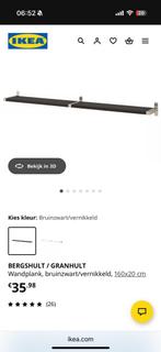 Ikea bergshult planken combinatie bruin zwart, Huis en Inrichting, Woonaccessoires | Wandplanken en Boekenplanken, Ophalen, Zo goed als nieuw