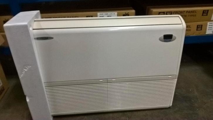 13.000 BTU (3.5kw) HEATPUMP/split airco WAND VLOER PLAFOND, Witgoed en Apparatuur, Airco's, Nieuw, Plafondventilator, 100 m³ of groter