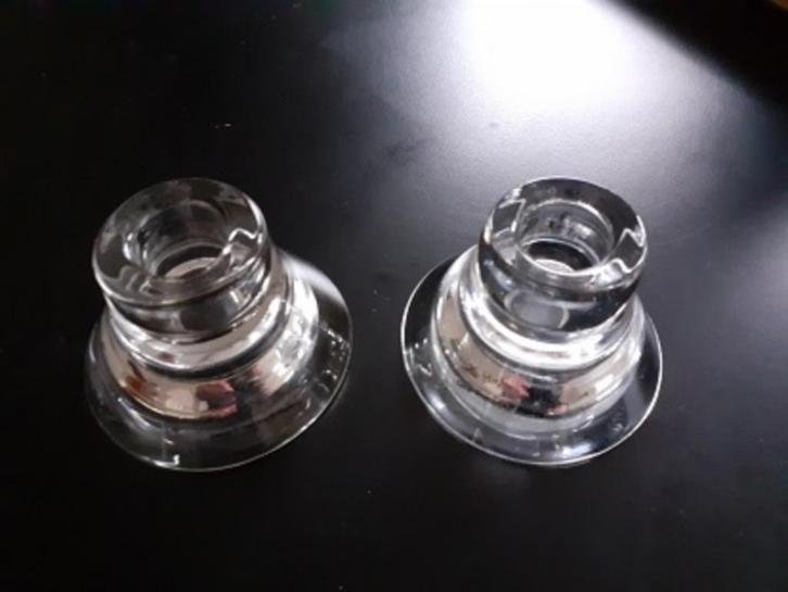 Glazen houder Sacandinavisch design K & M Hagberg *eureka*, Huis en Inrichting, Woonaccessoires | Kandelaars en Kaarsen, Zo goed als nieuw