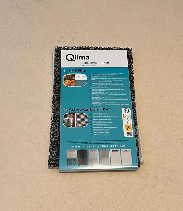 Filterset voor Qlima ontvochtiger, Witgoed en Apparatuur, Luchtbehandelingsapparatuur, Zo goed als nieuw, Luchtontvochter, Ophalen
