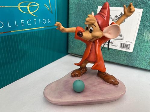 Disney WDCC  Jaq Mouse "You Go Get Some Trimmin" Cinderella, Verzamelen, Disney, Zo goed als nieuw, Beeldje of Figuurtje, Assepoester of Belle
