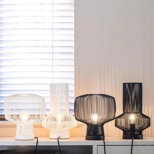 Bodilson Bolet Tafellamp - Ø25 x 30 cm - Wit, metaal, Huis en Inrichting, Lampen | Tafellampen, Nieuw, Minder dan 50 cm, Kunststof